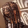 Heart or Butterfly Shaped Knotless Box Braids