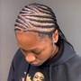 Heart or Butterfly Shaped Knotless Box Braids