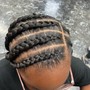 Lemonade braids ( Feed In Cornrows)