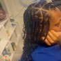 Medium knotless Braids