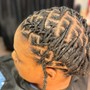 Loc Retwist and Style (ear length)