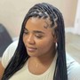 Knotless braids mid back