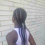 Knotless goddess braids