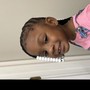 Little Girls Braids with Weave