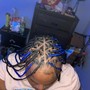 4 feed in braids (hair provided)