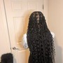 Medium Knotless Braids (waist length )