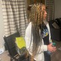 Handmade distressed goddess locs