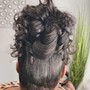 Natural updo