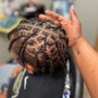 Kid's Cornrows with Design