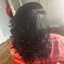 Wash and blow out for women and men with full head of hair