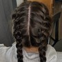 Double French Braids