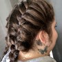 Double French Braids