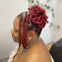 Individual Braids (half head)