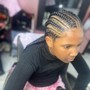 Feed In Braids (Long Cornrows)