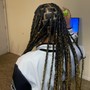 Loc retwist style and color