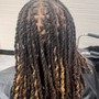 Smedium knotless braids