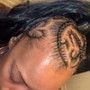 Freestyle Stitch braids W/knotless in the Back