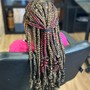 Large Knotless Box Braids