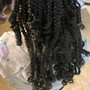 Purchased braided hair color