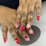 Acrylic Overlay short nails