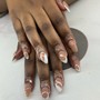 Acrylic Overlay short nails