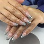 3d nail charms or rhinestones per finger