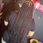 2 stitch braids/ sew back