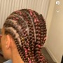 Large knotless braids