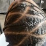 Medium feed in braids(6-8)