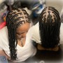 Sew in with braids