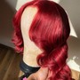 Hand stitched closure wig