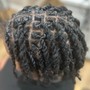 Loc retwist plus style