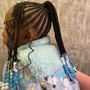 Half Feed In Braids w/Knotless