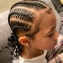 Kid's Straight Back Braids