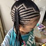 Kid's Straight Back Braids