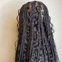 Knotless braids med size