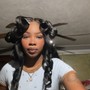 Rollerset Curls, Updo, Style, Flat Iron