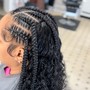 Med size Fulani Braids // sew in