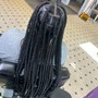 Med knotless braids