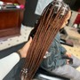 Med knotless braids