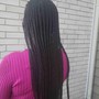 Knotless goddess braids