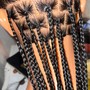 Medium Knotless and Box Braids (Mid Back)