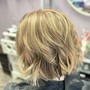 Partial highlights with haircuts (toner)