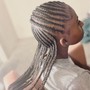 Knotless braids med size