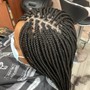 Butt length Boho knotless braids