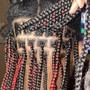 small/medium knotless braids