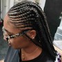 Medium Peek-A-Boo Box Braids