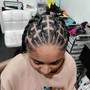 4 Straight Back Cornrows