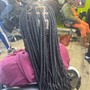 Medium knotless Braids