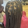 Medium knotless Braids